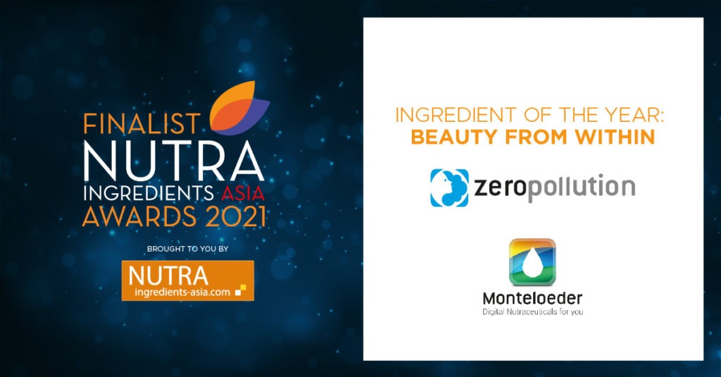 finalist nutraingredients awards asia 2021 zero pollution monteloeder beauty from within