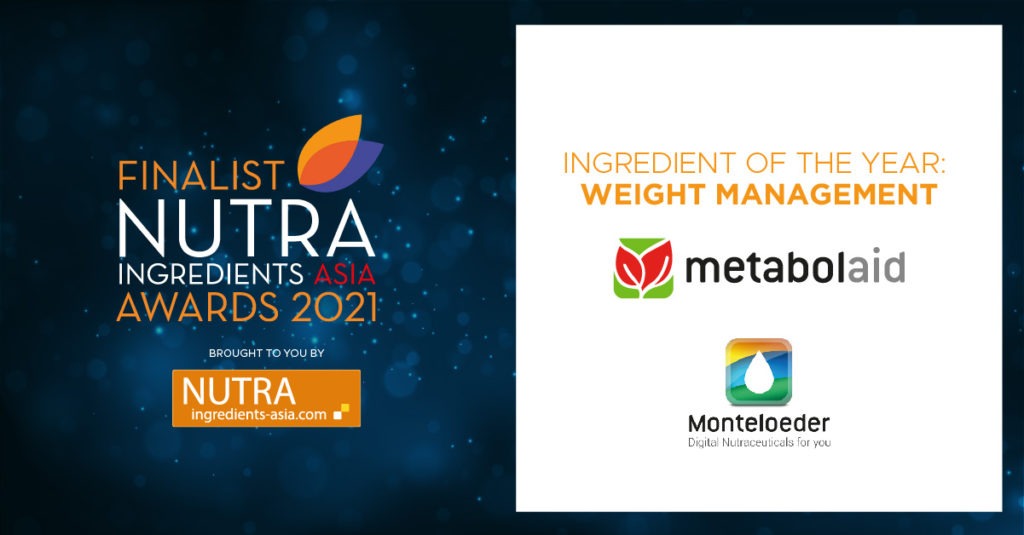 finalist nutraingredients awards asia 2021 metabolaid monteloeder weight management