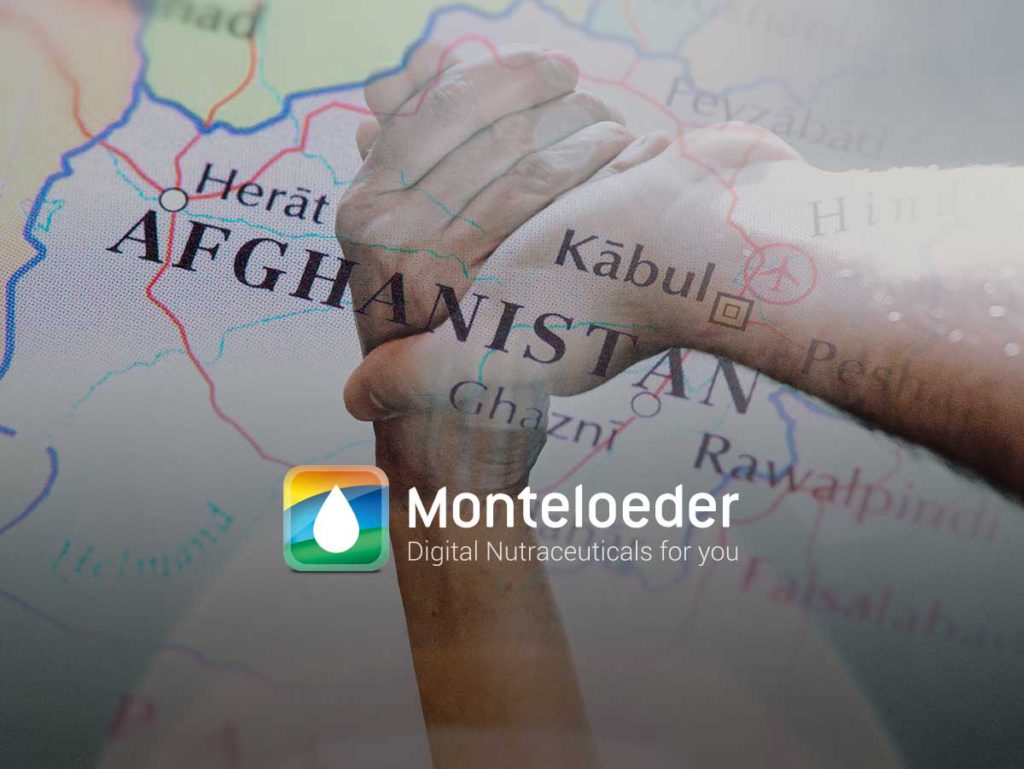 monteloeder dona ropa a Afganistan
